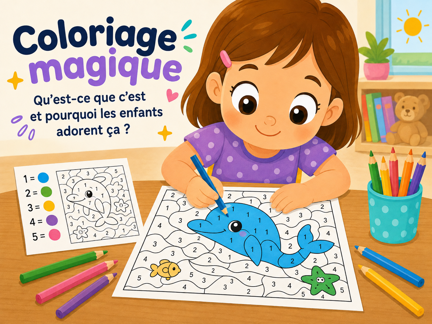 Coloriage magique : qu'est-ce que c'est et pourquoi les enfants adorent ça