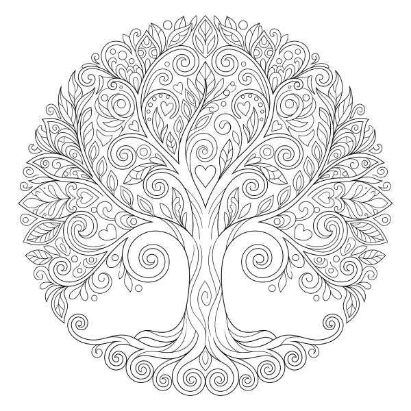 Coloriage Coloriage Arbre de Vie à imprimer