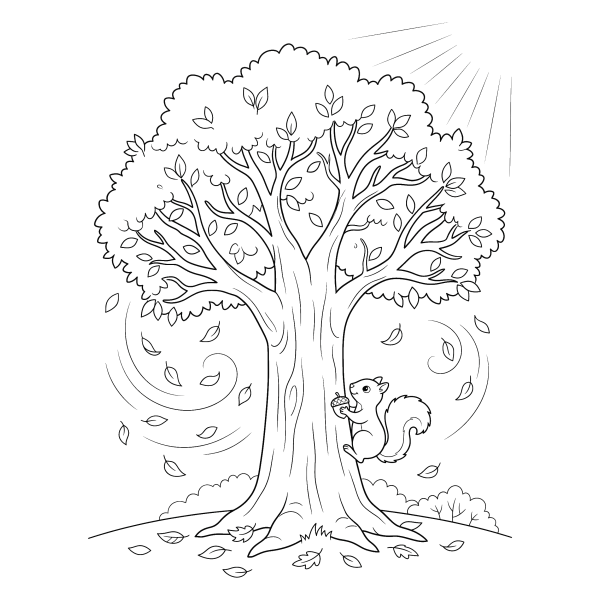 Coloriage Coloriage Automne à imprimer