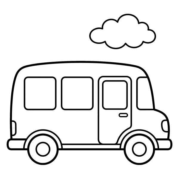 Coloriage Coloriage Bus Facile à imprimer