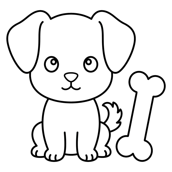Coloriage Coloriage Chien Petit à imprimer