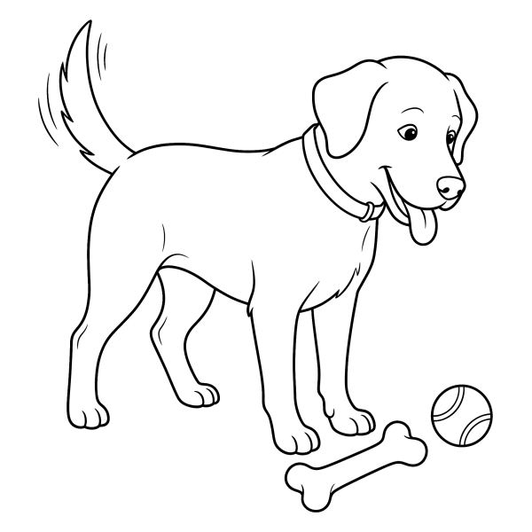 Coloriage Coloriage Chien à imprimer