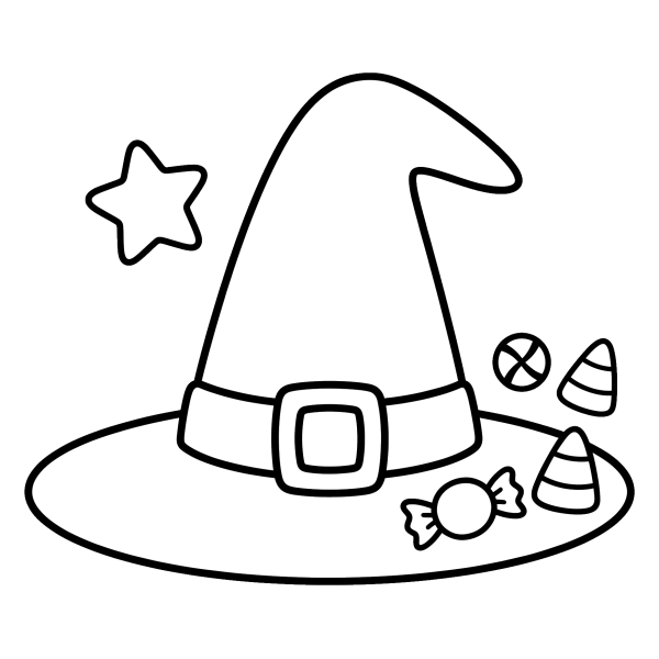 Coloriage Coloriage d'Halloween Facile à imprimer