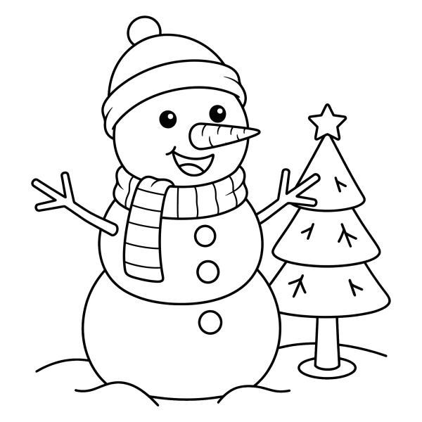 Coloriage Coloriage de Noël Maternelle à imprimer