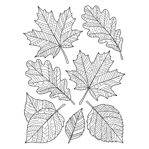 Coloriage Coloriage Graphique Automne à imprimer