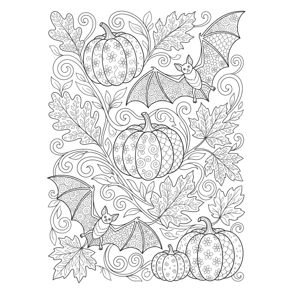 Coloriage Coloriage Halloween Adulte à imprimer