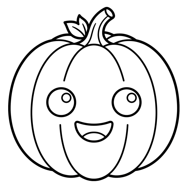 Coloriage Coloriage Halloween Citrouille Facile à imprimer