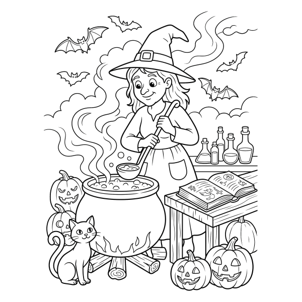 Coloriage Coloriage Halloween CM1 à imprimer