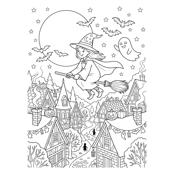 Coloriage Coloriage Halloween CM2 à imprimer