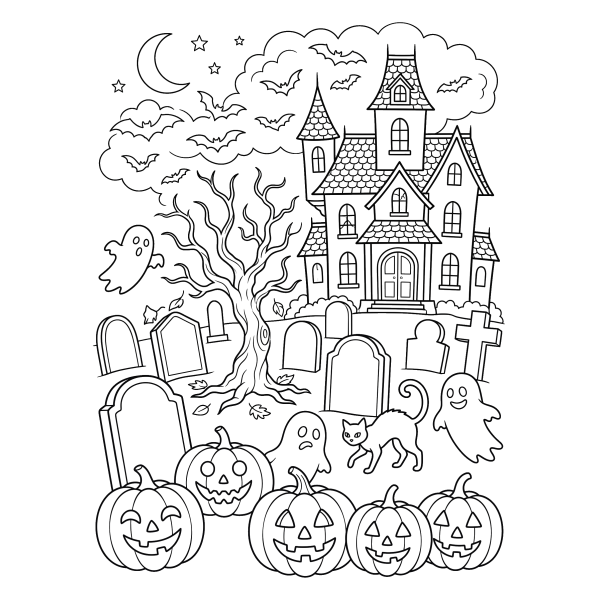 Coloriage Coloriage Halloween Cycle 3 à imprimer