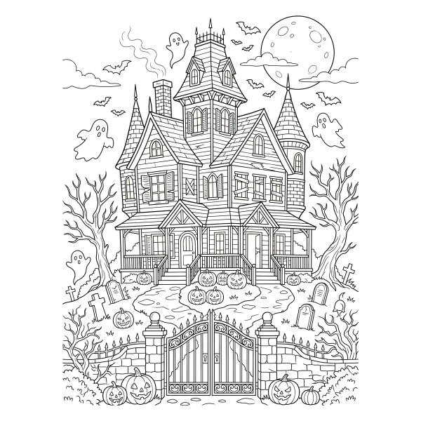 Coloriage Coloriage Halloween Difficile à imprimer