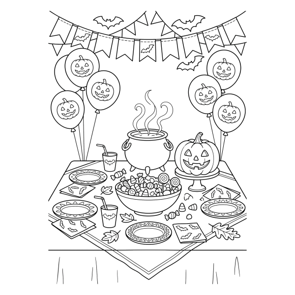 Coloriage Coloriage Halloween Gratuit à imprimer