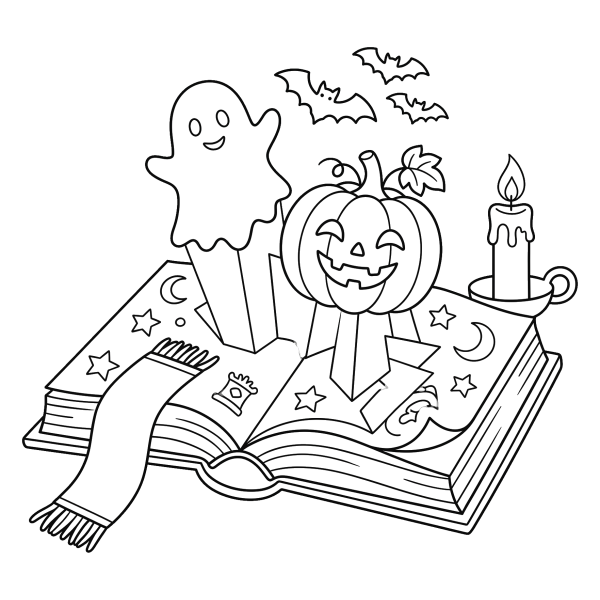 Coloriage Coloriage Halloween Livre à imprimer