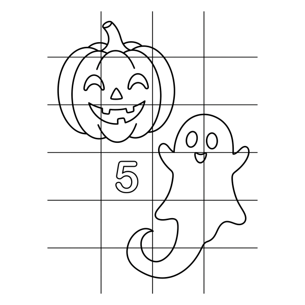 Coloriage Coloriage Halloween Numéroté à imprimer