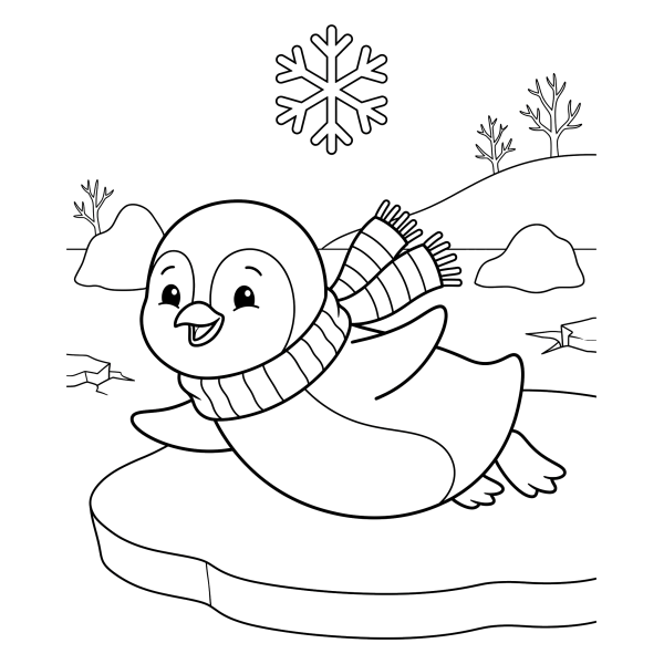 Coloriage Coloriage Hiver Grande Section à imprimer