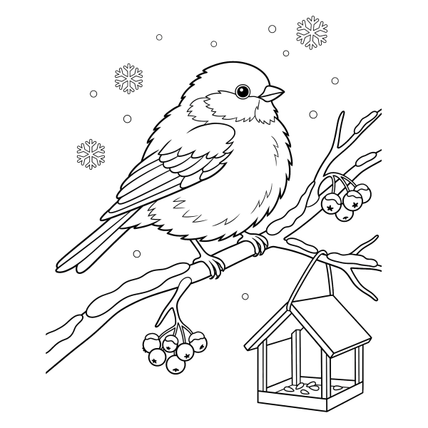 Coloriage Coloriage Hiver GS à imprimer