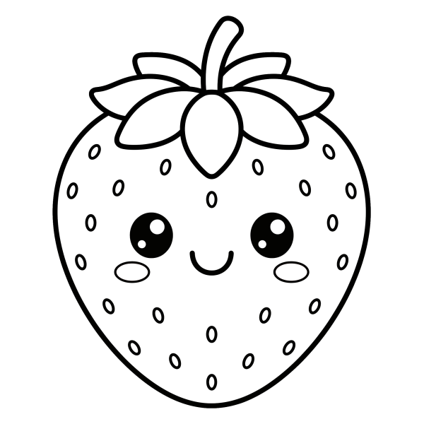 Coloriage Coloriage Kawaii Facile à imprimer