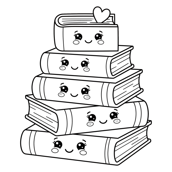 Coloriage Coloriage Kawaii Livre à imprimer