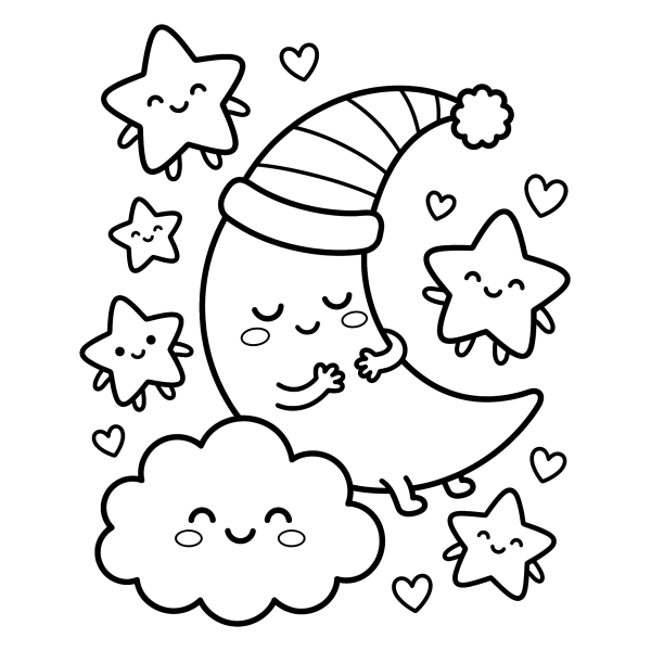 Coloriage Coloriage Kawaii PDF à imprimer