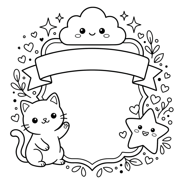 Coloriage Coloriage Kawaii Prénom à imprimer
