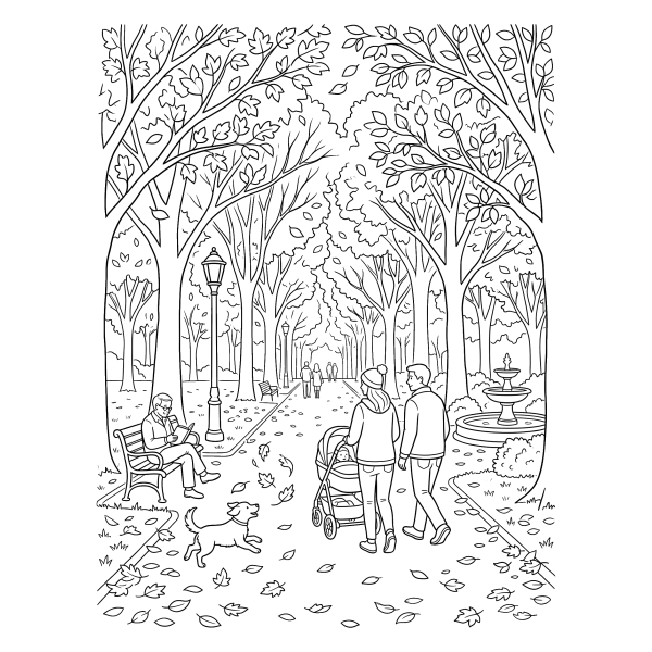 Coloriage Coloriage l'Automne à imprimer