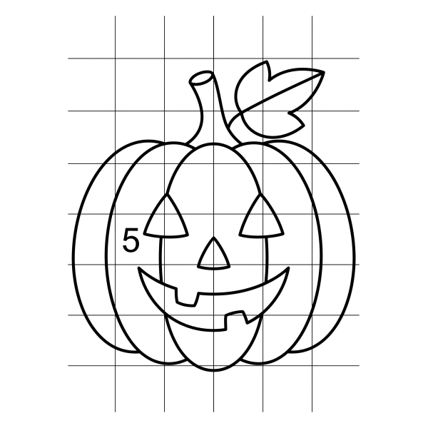 Coloriage Coloriage Magique Halloween Cycle 2 à imprimer