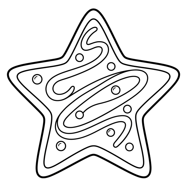 Coloriage Coloriage Noël Biscuit à imprimer