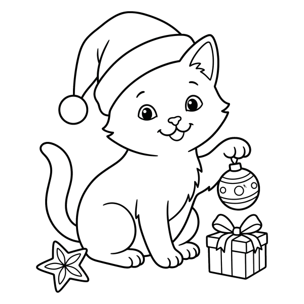 Coloriage Coloriage Noël Mignon à imprimer