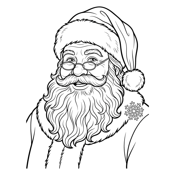 Coloriage Coloriage Noël Réaliste à imprimer