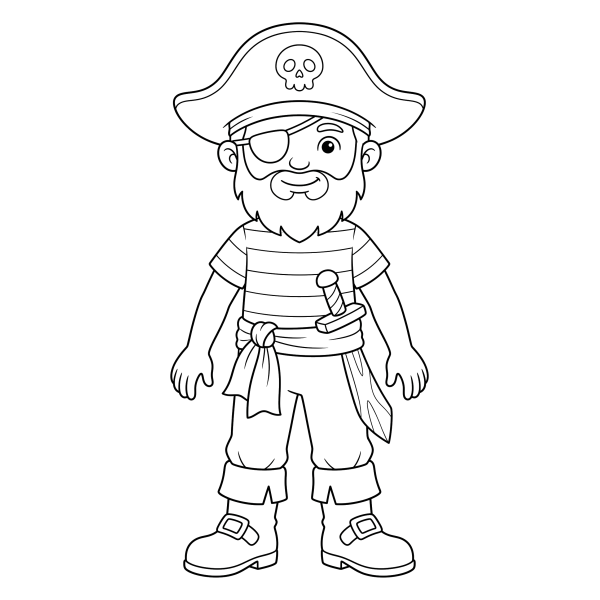 Coloriage Coloriage Pirate à imprimer