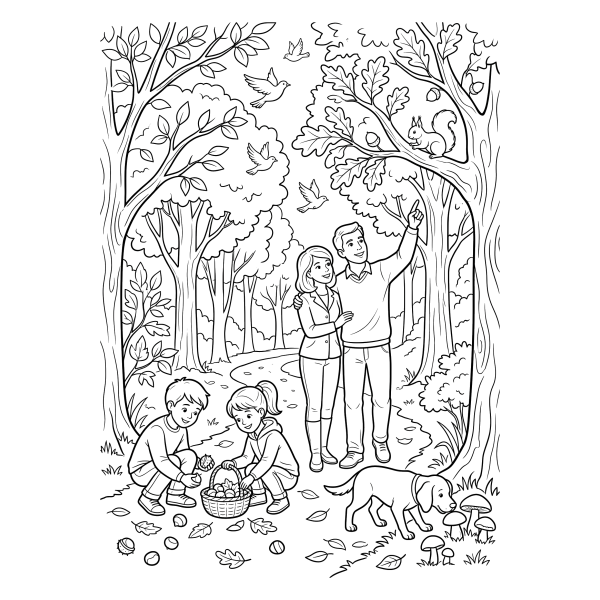 Coloriage Coloriage Vacances Automne à imprimer