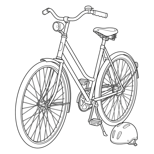 Coloriage Coloriage Vélo à imprimer