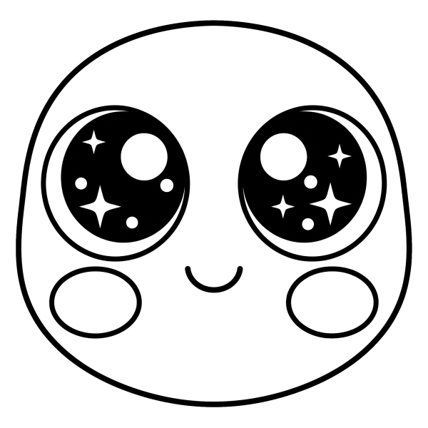 Coloriage Coloriage Yeux Kawaii à imprimer