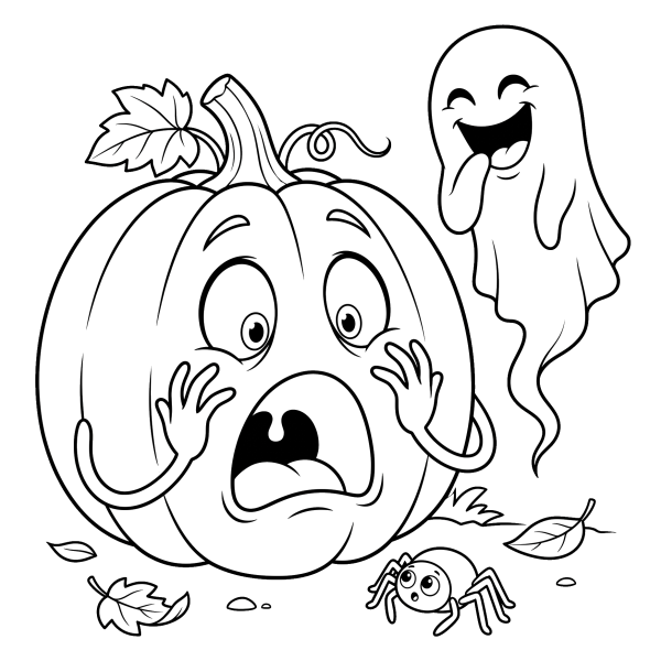 Coloriage Dessin Halloween Humour à imprimer