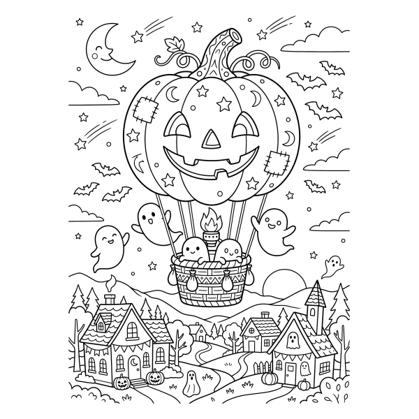 Coloriage Dessin Halloween Original à imprimer