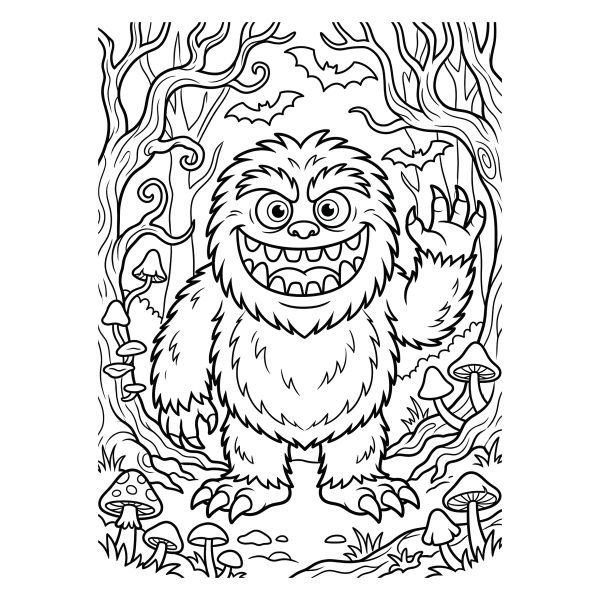 Coloriage Dessin Halloween qui Fait Peur Difficile à imprimer
