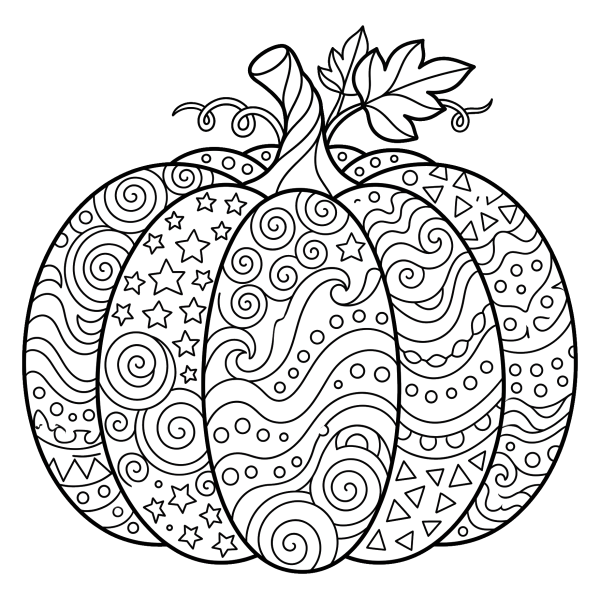 Coloriage Dessin Halloween sur Citrouille à imprimer