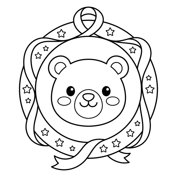 Coloriage Dessin Kawaii Logo à imprimer