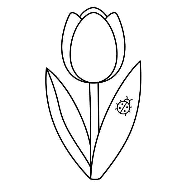 Coloriage Dessin Printemps Facile à imprimer