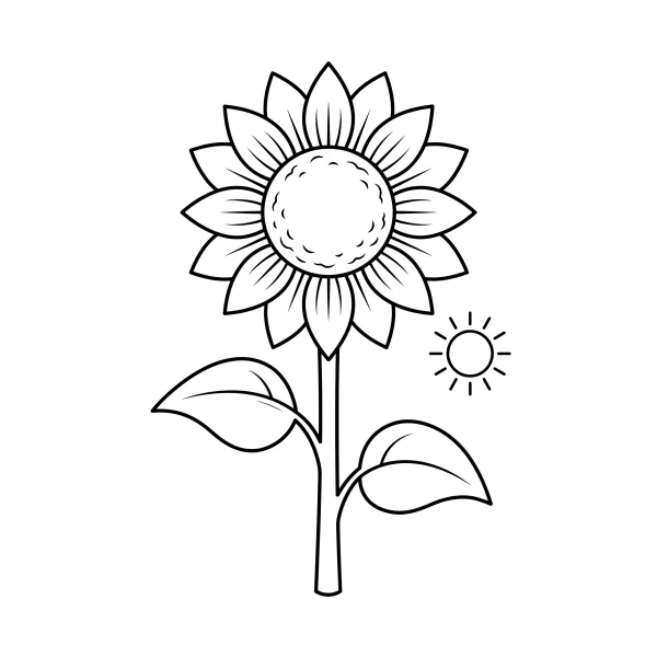 Coloriage Coloriage Tournesol à imprimer