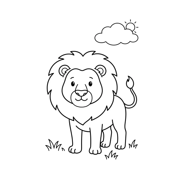 Coloriage Coloriage Lion à imprimer