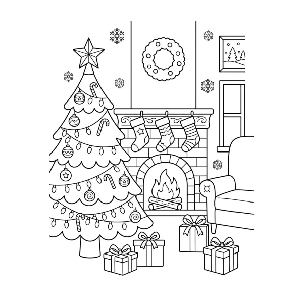 Coloriage Coloriage de Noël à imprimer