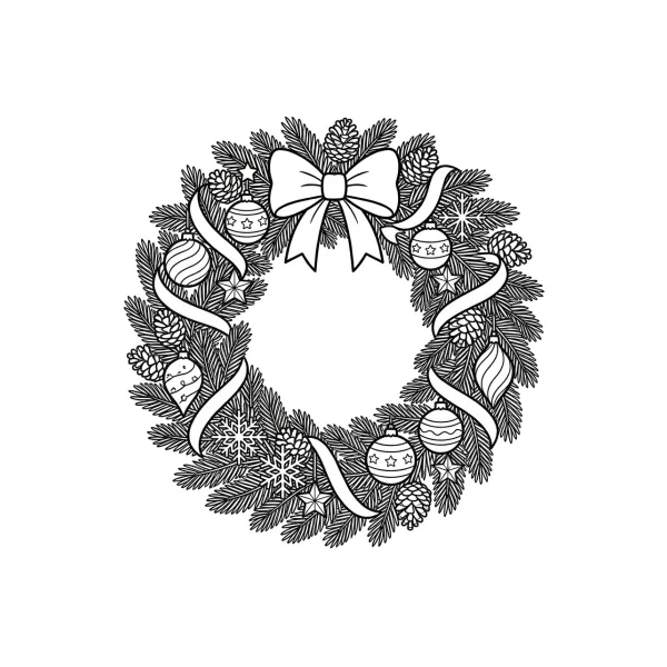 Coloriage Coloriage Noël Adulte à imprimer