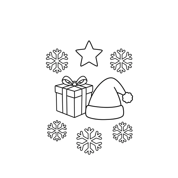 Coloriage Coloriage Noël Facile à imprimer