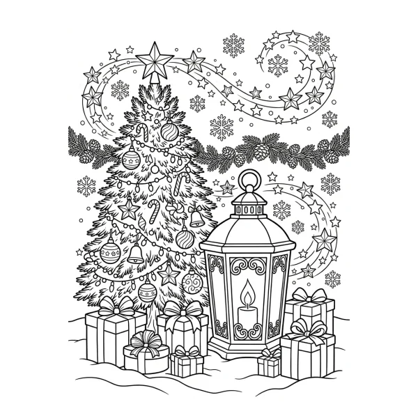 Coloriage Coloriage Noël Magique à imprimer