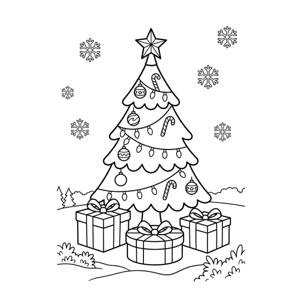 Coloriage Coloriage Noël Maternelle à imprimer